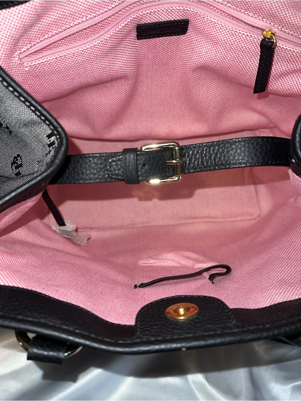 Dooney & Bourke Black and Gray Signature Shoulder Bag no call outs - Picture 9 of 10